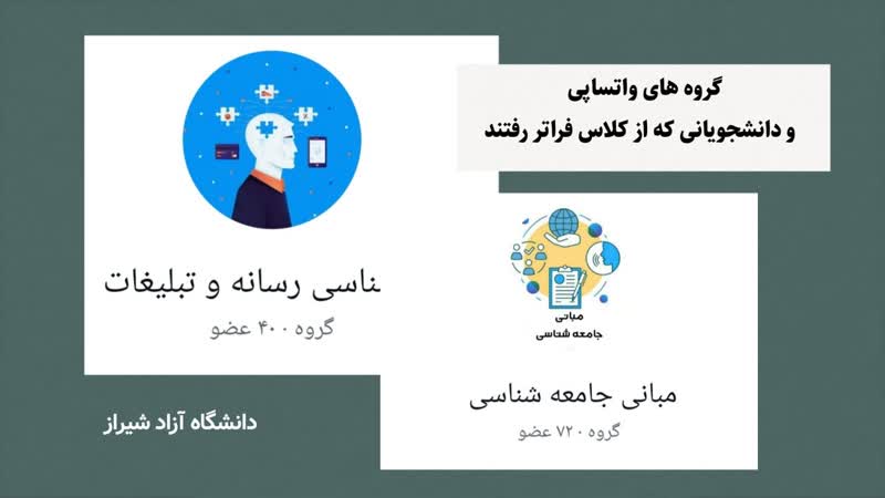 گروههای واتساپی و دانشجویانی که از کلاس فراتر رفتند 1 گروههای واتساپی و دانشجویانی که از کلاس فراتر رفتند